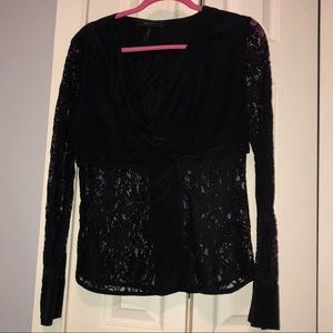 Lace & Silk BCBG button down